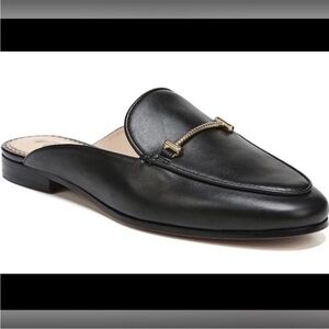 Sam Edelman Black Leather Slip-On Loafers